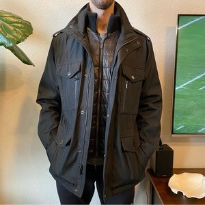 Michael Kors Coat Quilted Bib Field Jacket